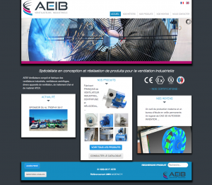 AEIB - Ventilateurs Industriels Bordeaux - Site vitrine