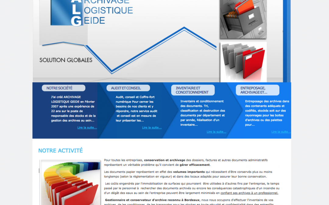 Archives Logistic – Solutions d’archivages – Bordeaux – Site Vitrine